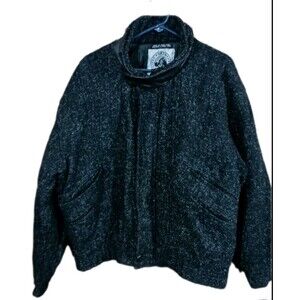 Vintage Life's Adventures Dash Men's Wool Coat Cottagecore Leather Collar Jacket